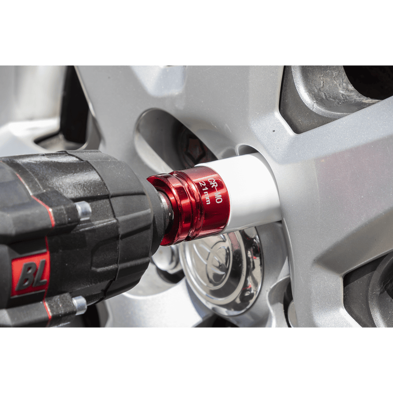 Sealey SX03021 Alloy Wheel Impact Socket 1/2"Sq Drive 21mm - SX03021 - Sealey Tools UK - Trade Counter Direct