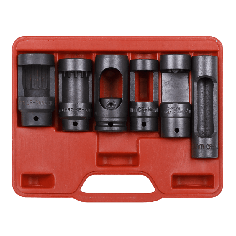 Sealey SX0401 Diesel Injector Window Socket Set 1/2"Sq Drive 6pc - SX0401 - Sealey Tools UK - Trade Counter Direct