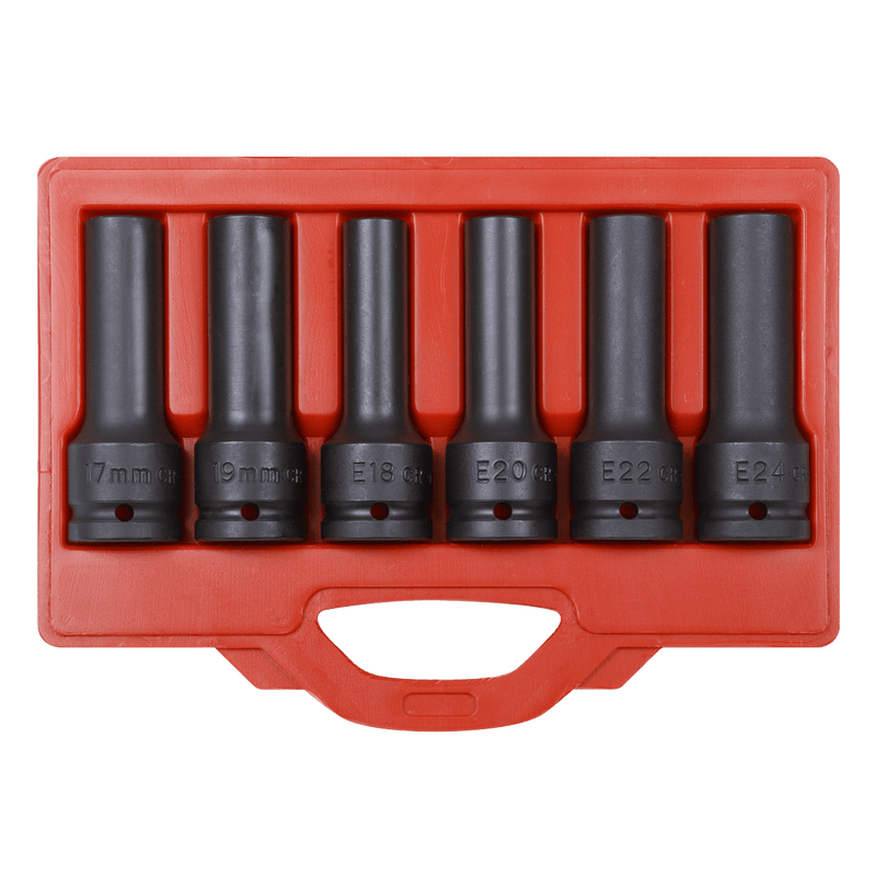 Sealey SX099 Impact & TRX-Star* Female Deep Socket Set 3/4"Sq Drive 12-Point 6pc - SX099 - Sealey Tools UK - Trade Counter Direct