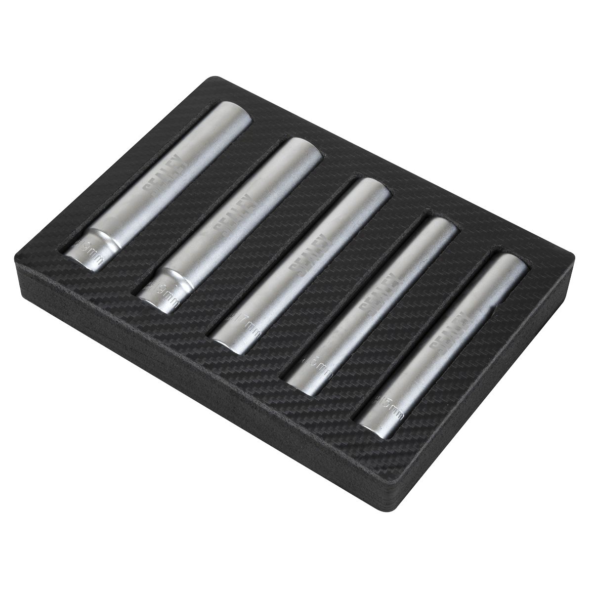 Sealey SX1519 Extra-Deep Socket Set 1/2”Sq Drive 5pc - SX1519 - Sealey Tools UK - Trade Counter Direct