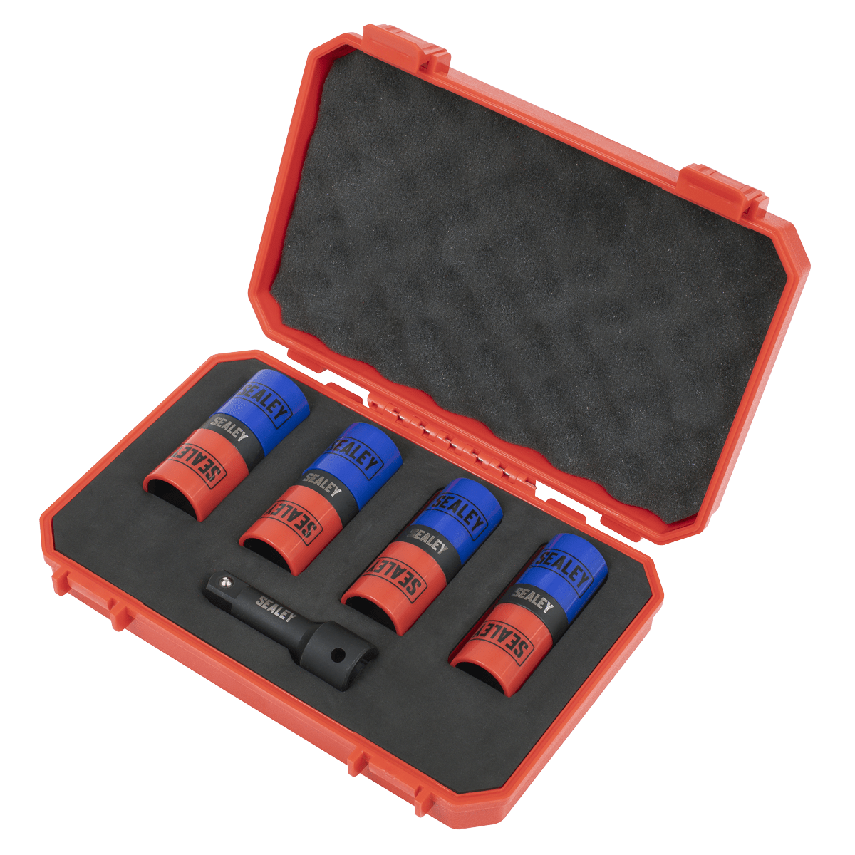 Sealey SX1820S Double Ended Alloy Wheel Impact Socket Set 1/2"Sq Drive 5pc - SX1820S - Sealey Tools UK - Trade Counter Direct
