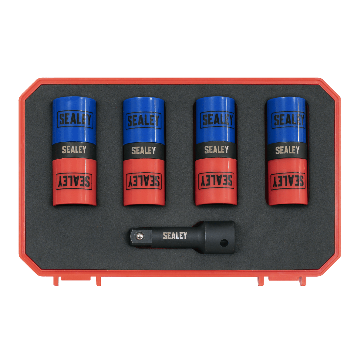 Sealey SX1820S Double Ended Alloy Wheel Impact Socket Set 1/2"Sq Drive 5pc - SX1820S - Sealey Tools UK - Trade Counter Direct