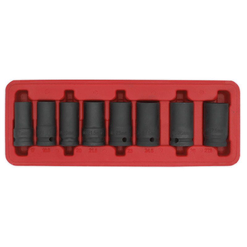 Sealey SX202 Locking Wheel Nut Removal Set 1/2"Sq Drive 8pc - SX202 - Sealey Tools UK - Trade Counter Direct