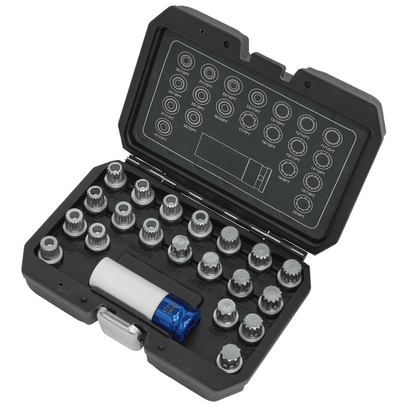 Sealey SX209 Locking Wheel Nut Key Set for BMW & Mini 21pc - SX209 - Sealey Tools UK - Trade Counter Direct