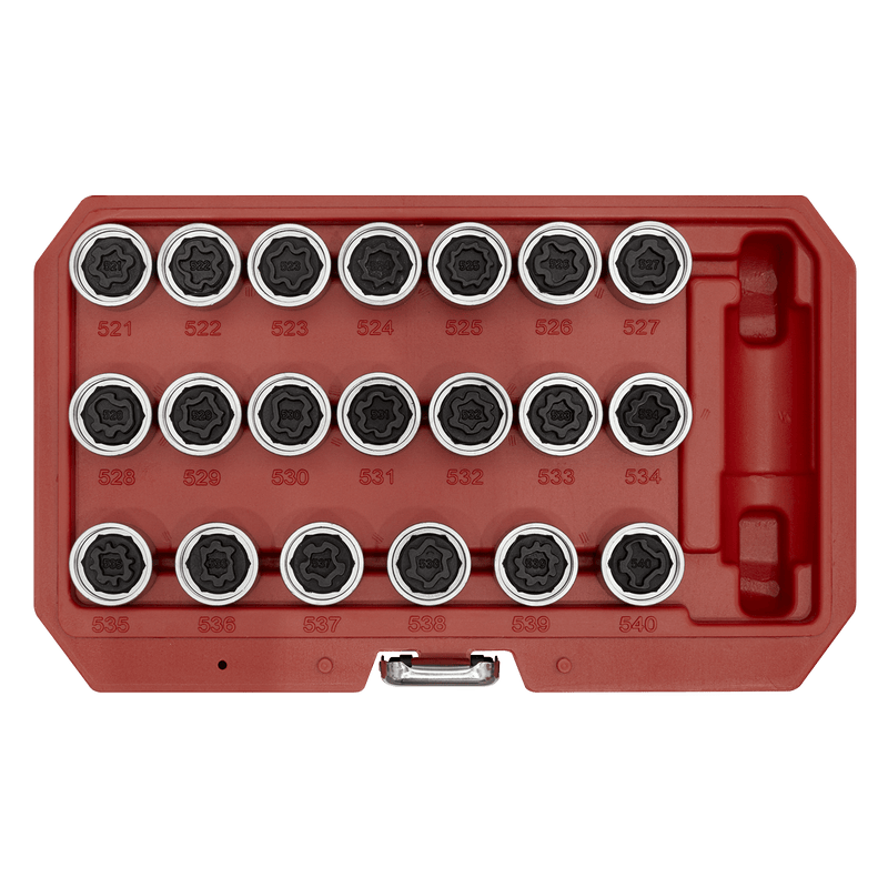 Sealey SX219 Locking Wheel Nut Key Set for VAG 20pc - SX219 - Sealey Tools UK - Trade Counter Direct