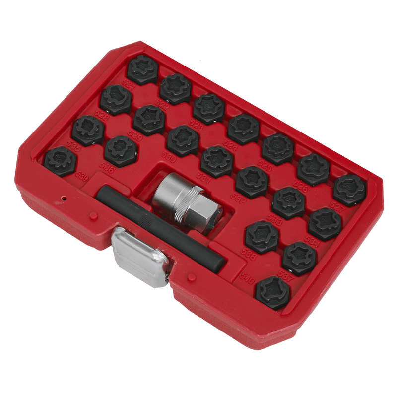 Sealey SX220 Locking Wheel Nut Key Set for VAG 22pc - SX220 - Sealey Tools UK - Trade Counter Direct