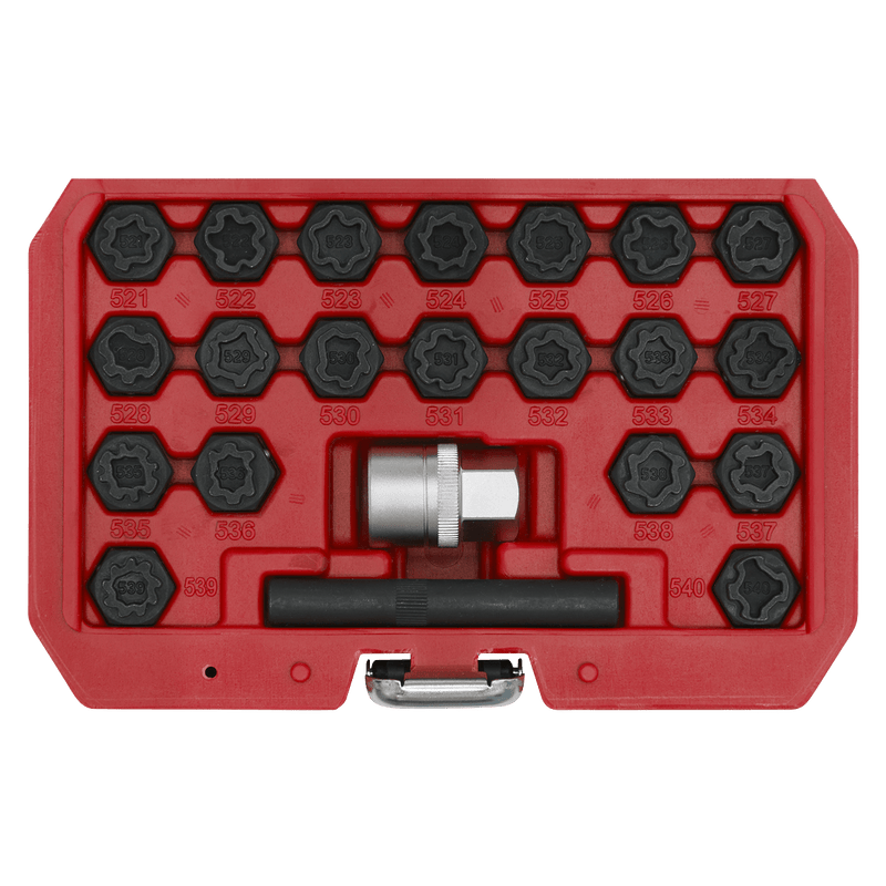 Sealey SX220 Locking Wheel Nut Key Set for VAG 22pc - SX220 - Sealey Tools UK - Trade Counter Direct