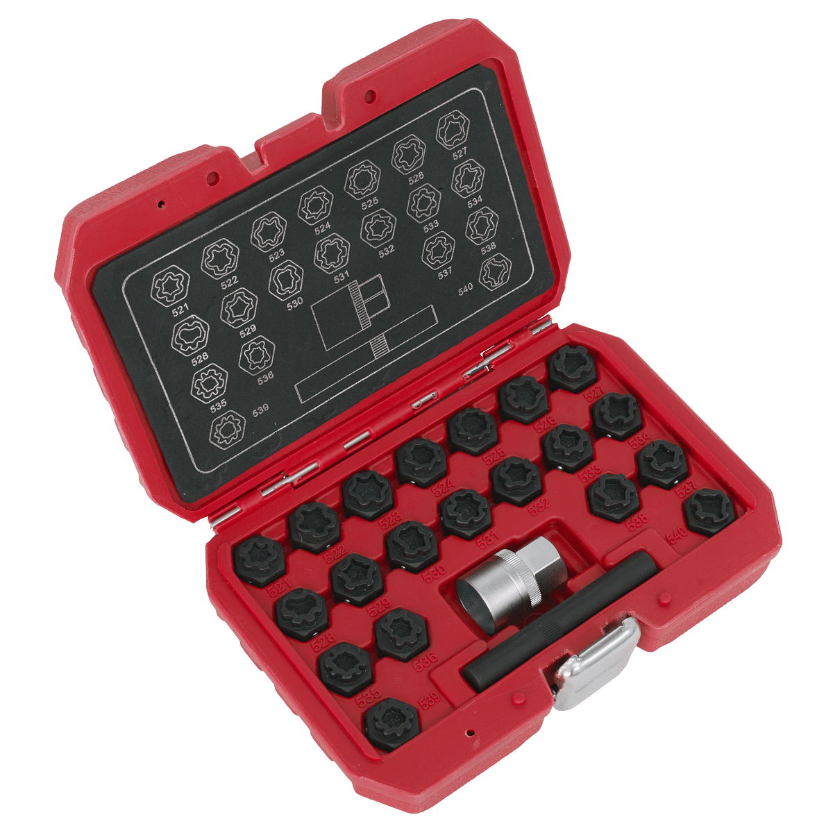 Sealey SX220 Locking Wheel Nut Key Set for VAG 22pc - SX220 - Sealey Tools UK - Trade Counter Direct