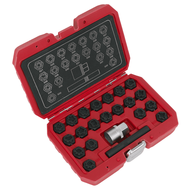Sealey SX220 Locking Wheel Nut Key Set for VAG 22pc - SX220 - Sealey Tools UK - Trade Counter Direct