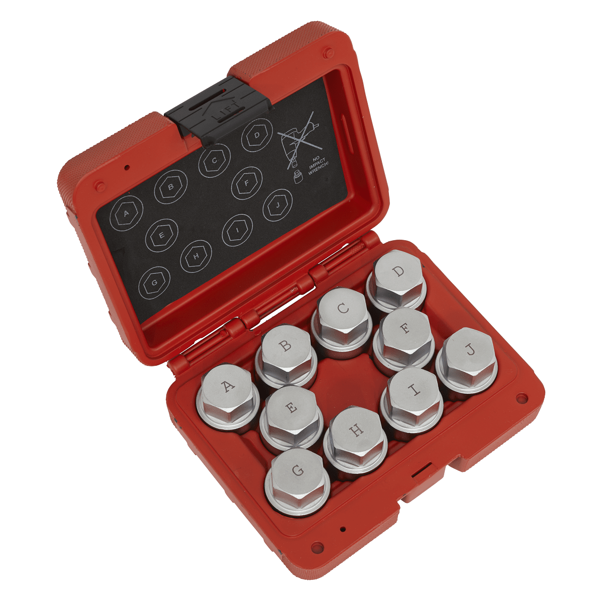 Sealey SX222 Locking Wheel Nut Key Set 10pc - Land Rover - SX222 - Sealey Tools UK - Trade Counter Direct