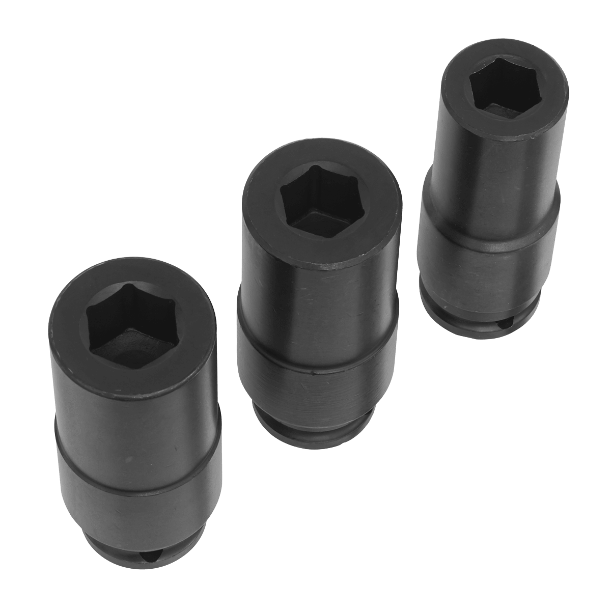 Sealey SX319 Deep-Weighted Impact Socket Set 1/2"Sq Drive 3pc - SX319 - Sealey Tools UK - Trade Counter Direct