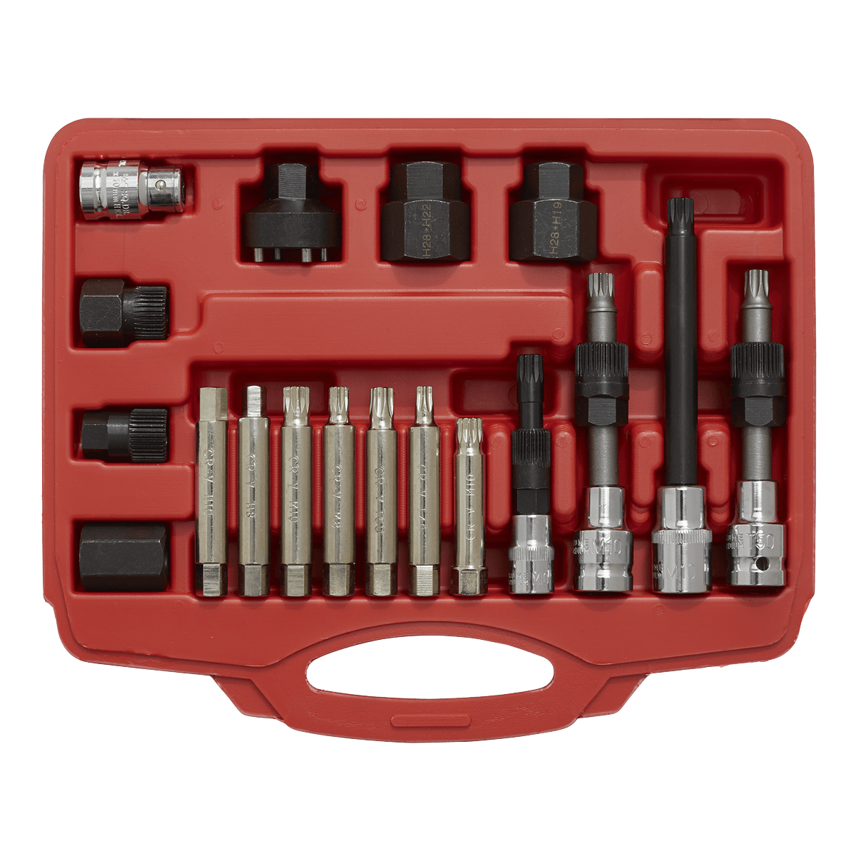 Sealey SX402 Alternator Freewheel Pulley Removal Set 18pc - SX402 - Sealey Tools UK - Trade Counter Direct
