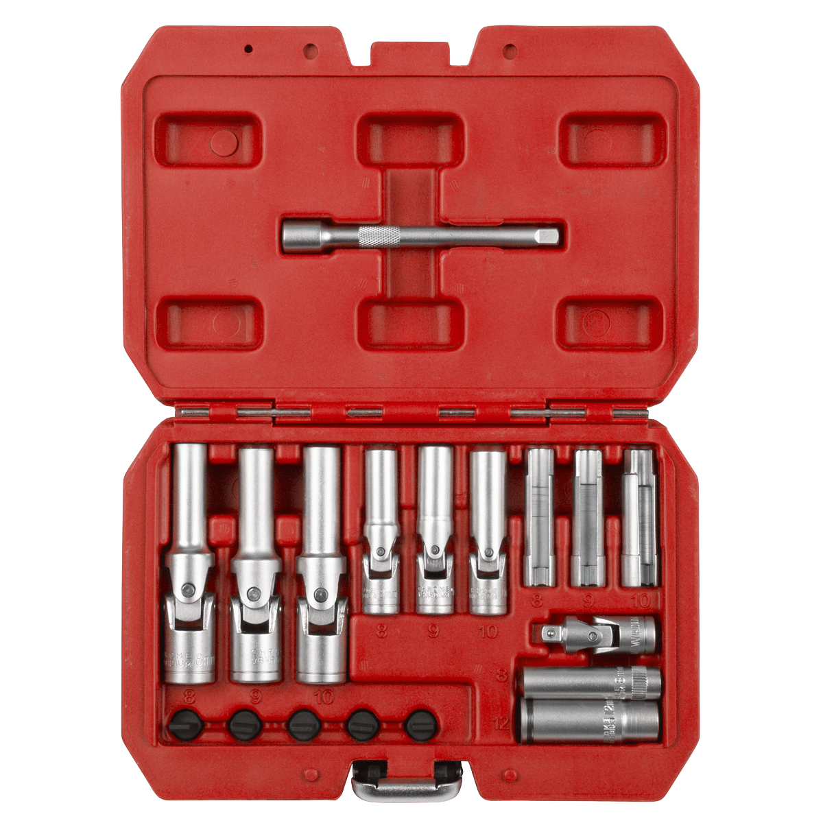 Sealey SX4031 Glow Plug Socket Set 18pc 1/4"Sq & 3/8"Sq Drive - SX4031 - Sealey Tools UK - Trade Counter Direct