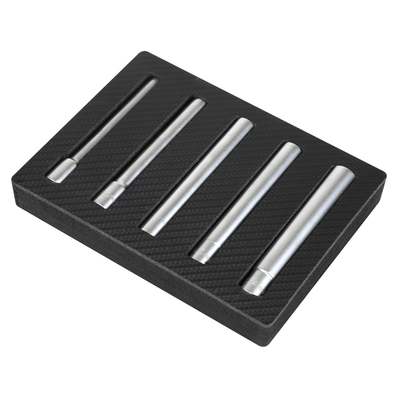 Sealey SX814 Extra-Deep Socket Set 3/8"Sq Drive 5pc - SX814 - Sealey Tools UK - Trade Counter Direct