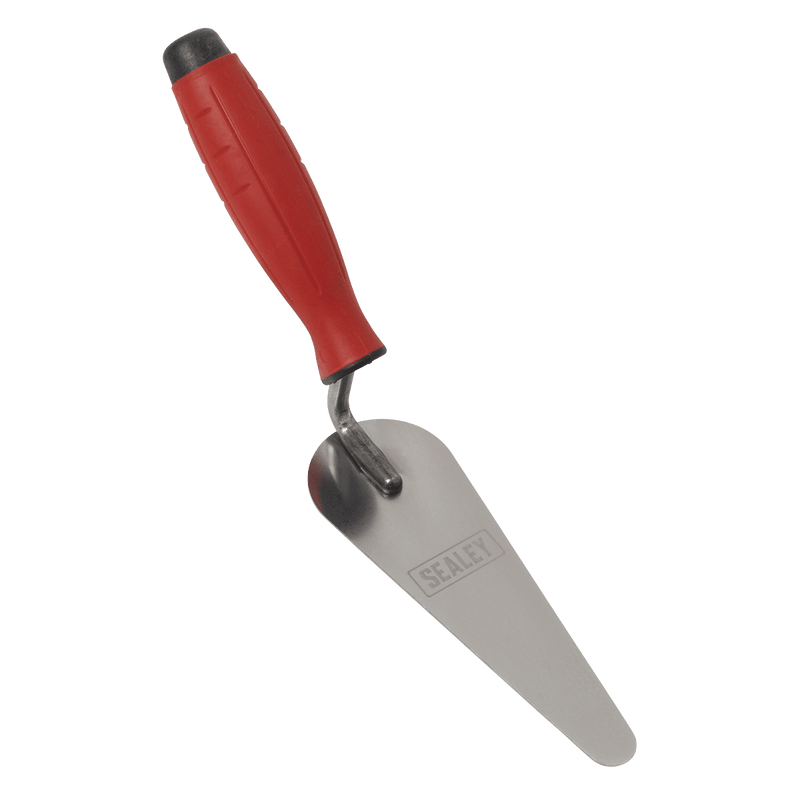 Sealey T1225 160mm Stainless Steel Narrow Gauging Trowel - Rubber Handle - T1225 - Sealey Tools UK - Trade Counter Direct