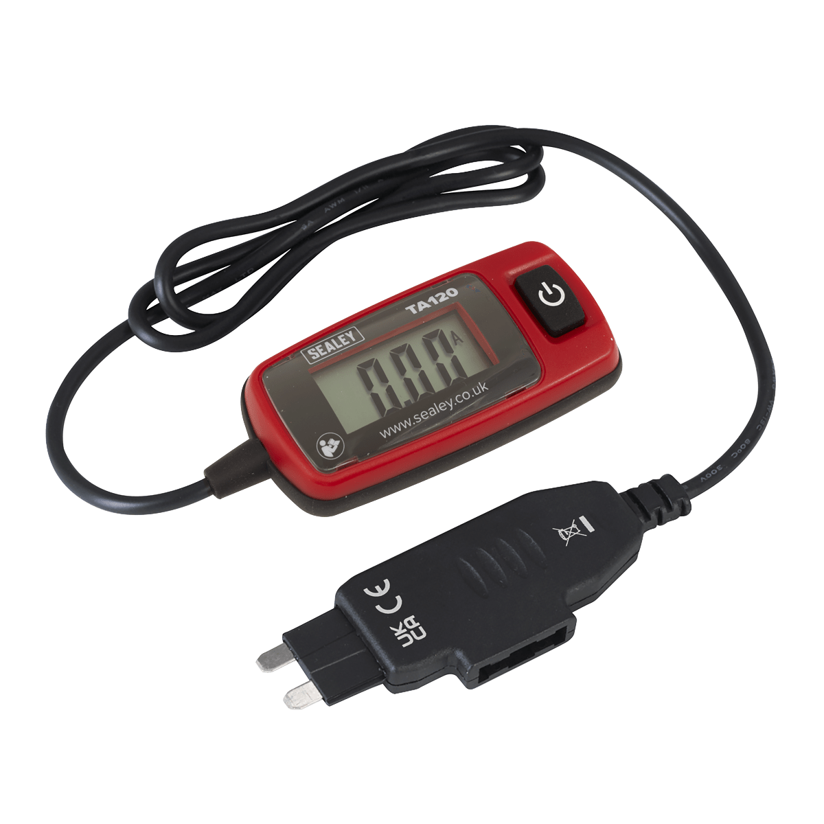 Sealey TA120 Automotive Current Tester Standard Blade Fuse 20A - TA120 - Sealey Tools UK - Trade Counter Direct