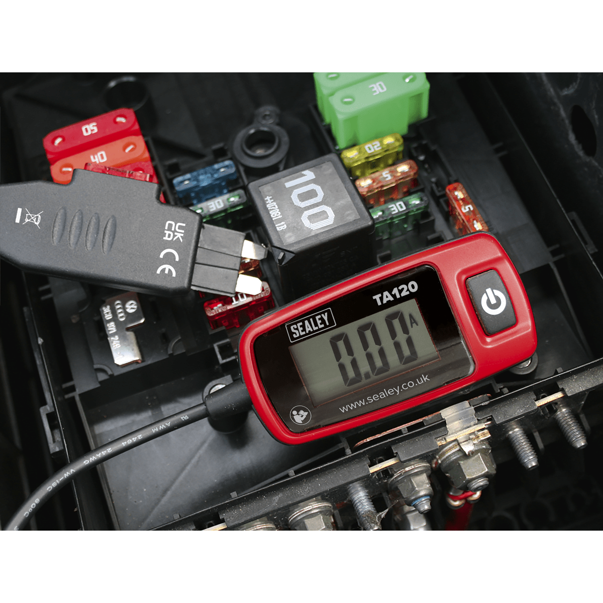 Sealey TA120 Automotive Current Tester Standard Blade Fuse 20A - TA120 - Sealey Tools UK - Trade Counter Direct
