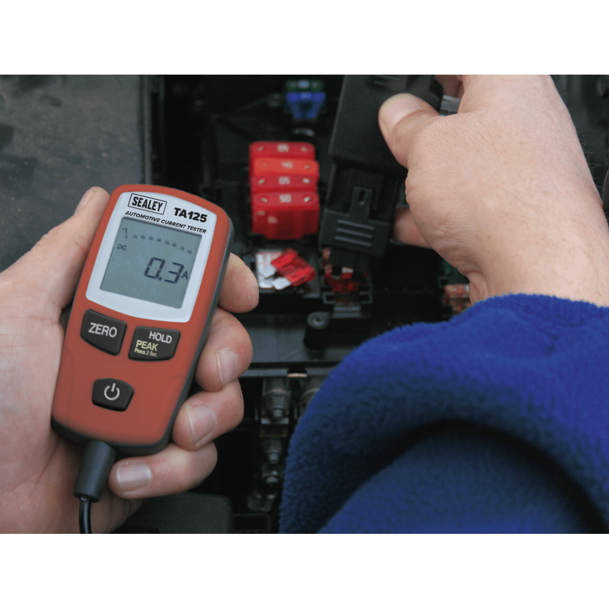 Sealey TA125 Automotive Current Tester Mini, Standard & Maxi Blade Fuses 80A - TA125 - Sealey Tools UK - Trade Counter Direct