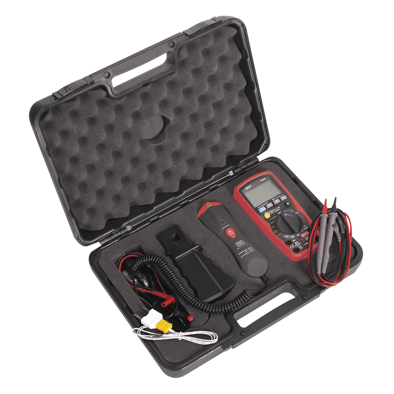 Sealey TA304 15-Function Digital Automotive Multimeter with Inductive Coupler/Infrared Temperature Probe - TA304 - Sealey Tools UK - Trade Counter Direct