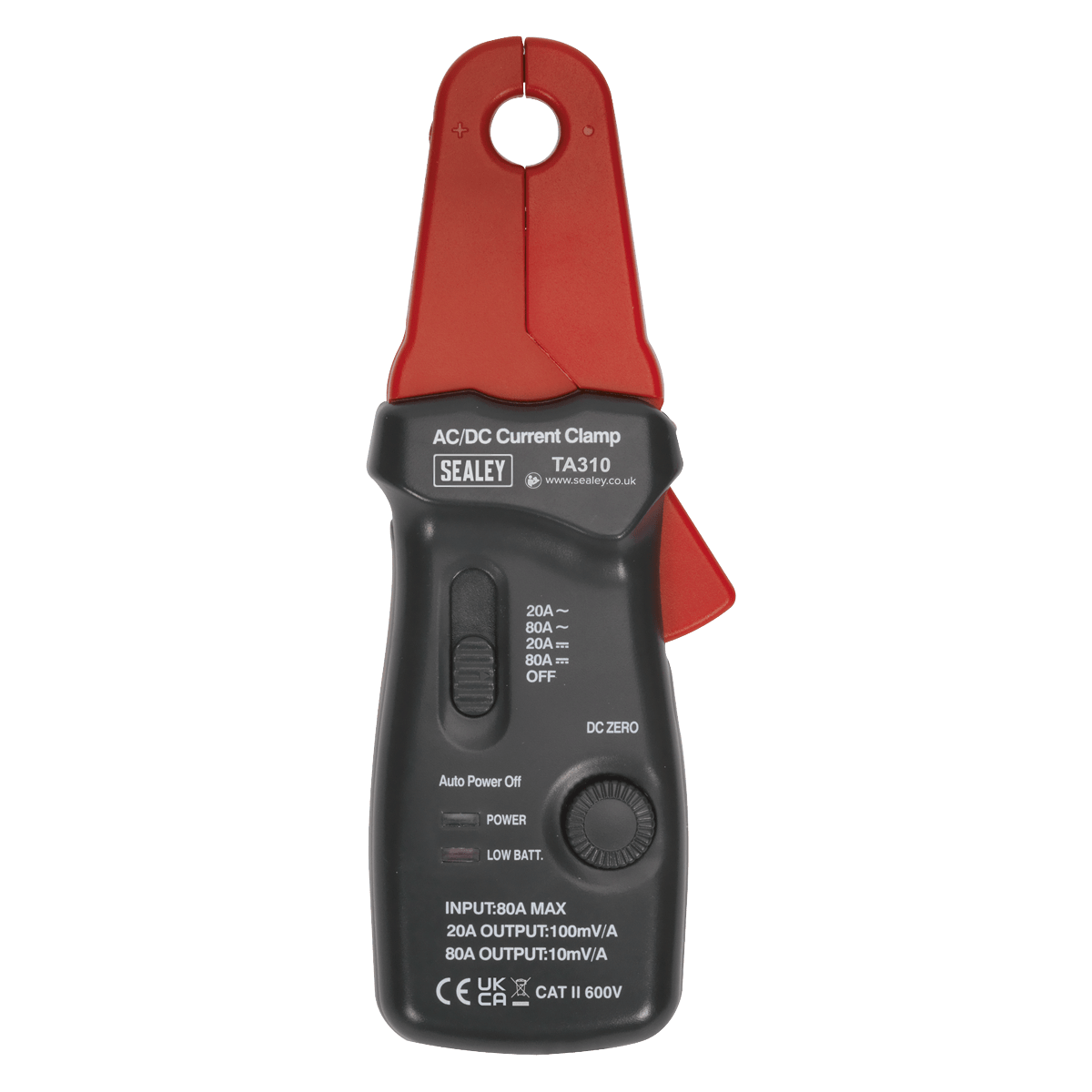 Sealey TA310 Current Clamp AC/DC 20A/80A 12mm - TA310 - Sealey Tools UK - Trade Counter Direct