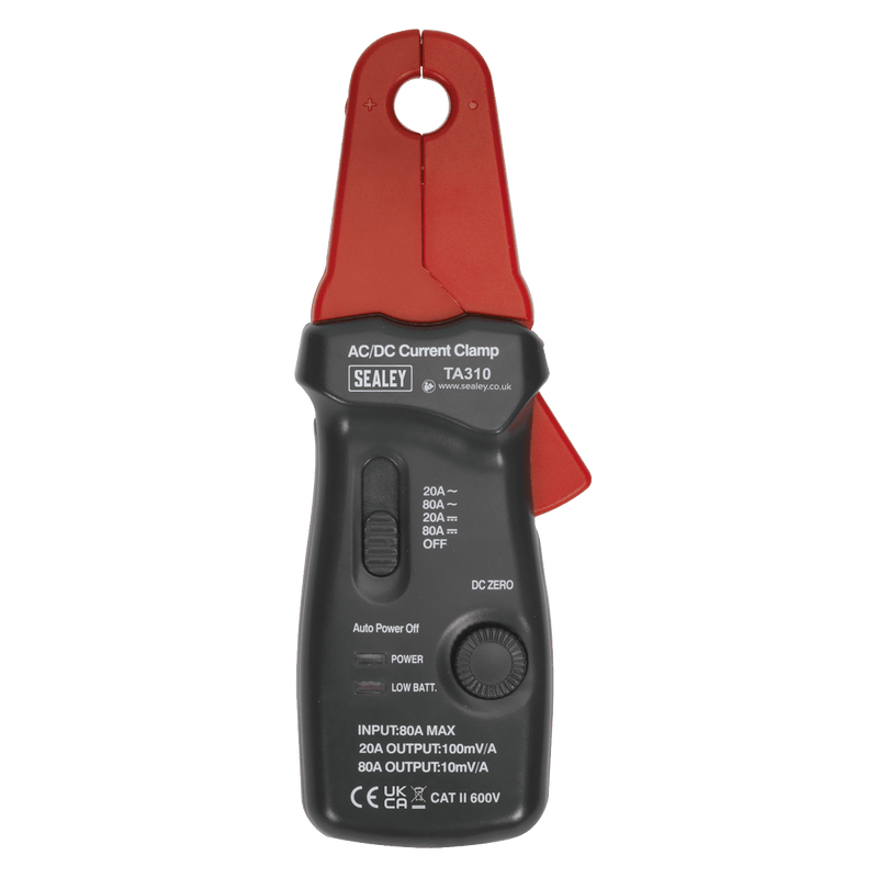 Sealey TA310 Current Clamp AC/DC 20A/80A 12mm - TA310 - Sealey Tools UK - Trade Counter Direct