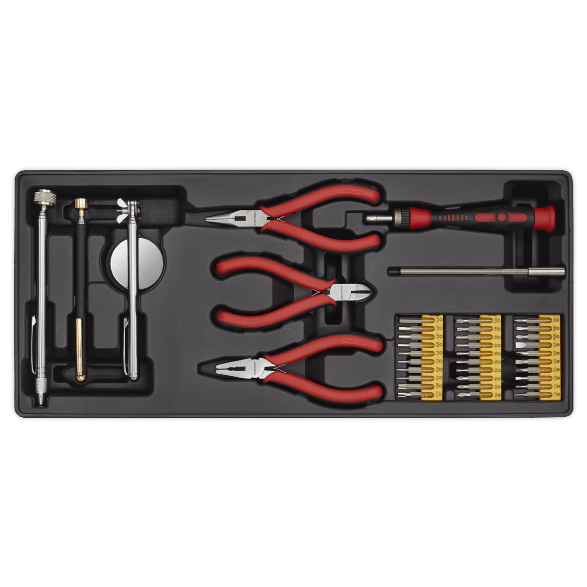 Sealey TBT17 Tool Tray with Precision & Pick - Up Tool Set 38pc - TBT17 - Sealey Tools UK - Trade Counter Direct