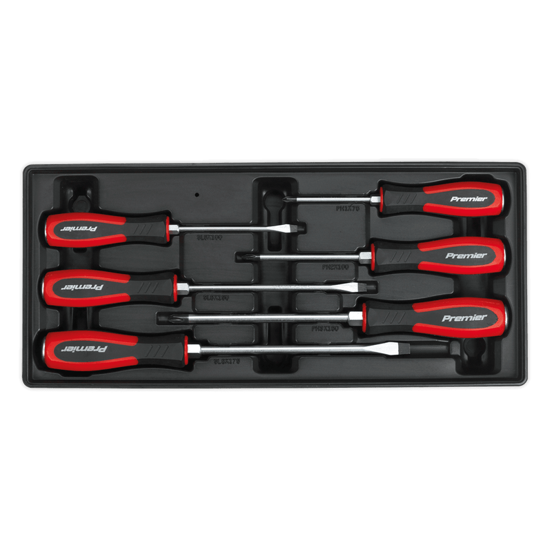Sealey TBT29 Tool Tray with Hammer - Thru Screwdriver Set 6pc - TBT29 - Sealey Tools UK - Trade Counter Direct