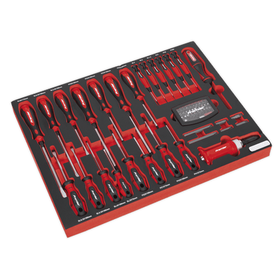 Sealey TBTP04 Tool Tray with Screwdriver Set 72pc - TBTP04 - Sealey Tools UK - Trade Counter Direct