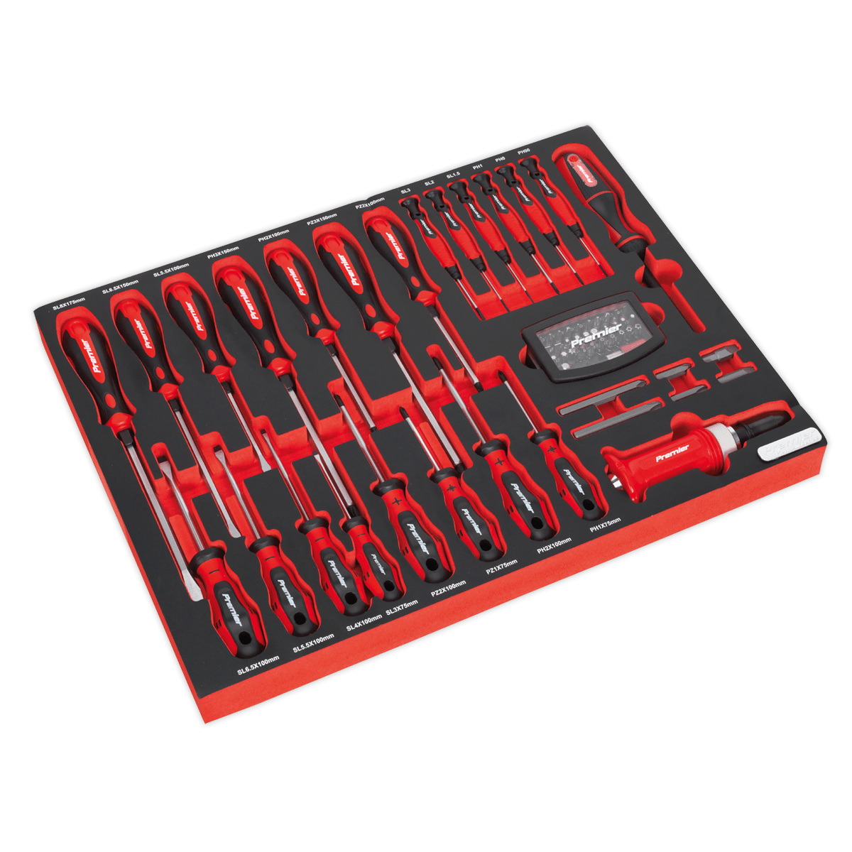 Sealey TBTPCOMBO6 Superline PRO® Tool Chest Combination 14 Drawer with 446pc Tool Kit - Grey - TBTPCOMBO6 - Sealey Tools UK - Trade Counter Direct