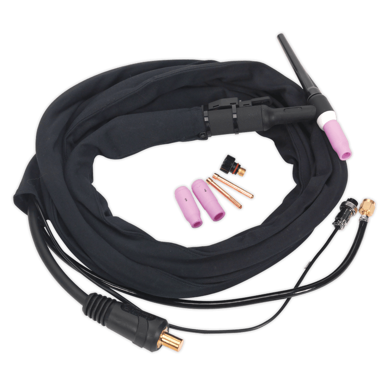 Sealey TIG12S TIG Inverter Welding Torch with Push-Button 25mm² - TIG12S - Sealey Tools UK - Trade Counter Direct