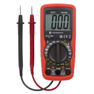Sealey TM100 Professional Digital Multimeter - 6 - Function - TM100 - Sealey Tools UK - Trade Counter Direct