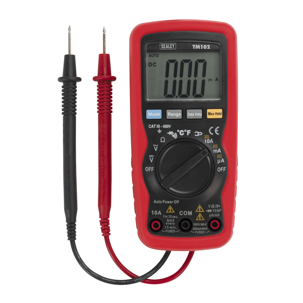 Sealey TM102 8-Function Professional Auto-Ranging Digital Multimeter - TM102 - Sealey Tools UK - Trade Counter Direct