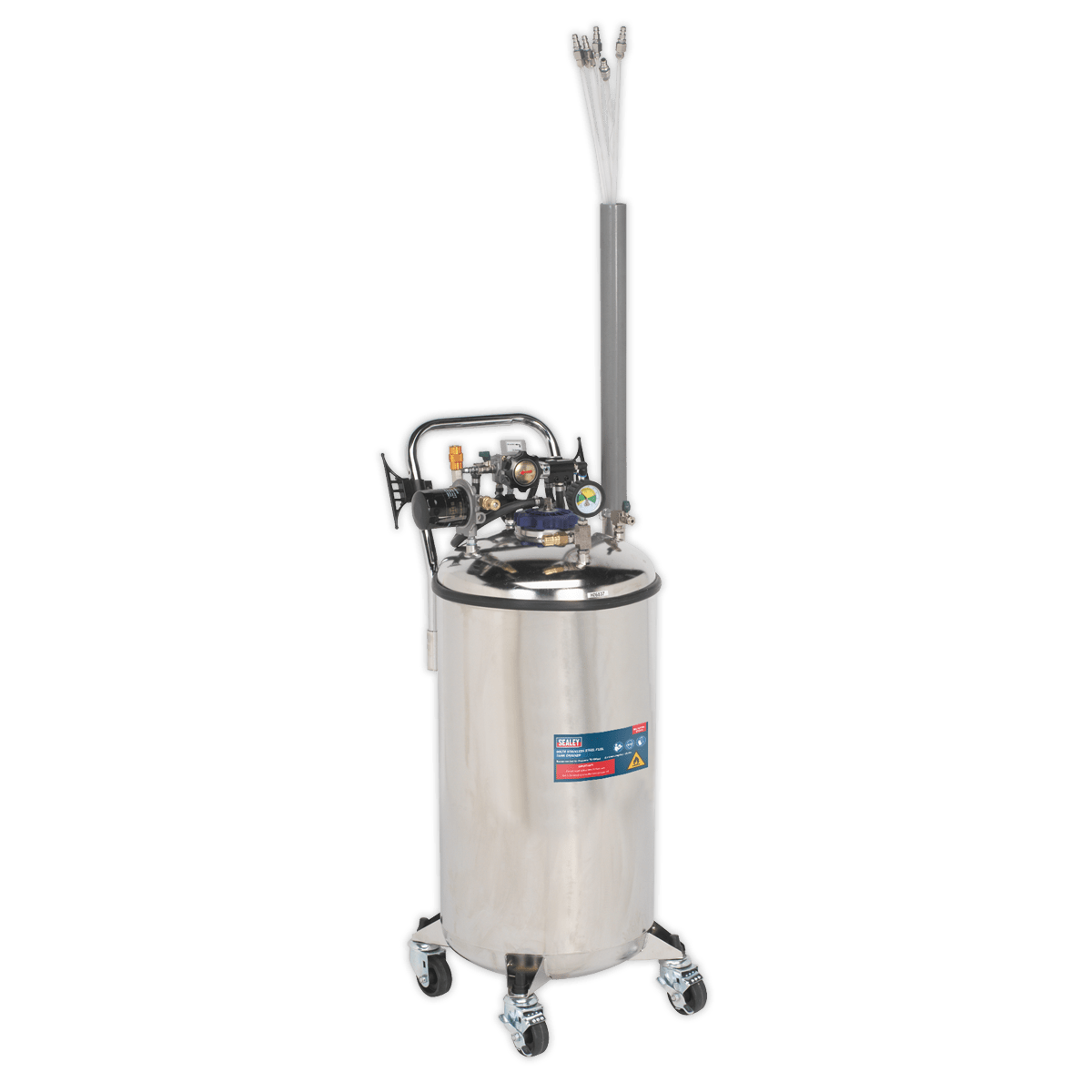 Sealey TP201 Stainless Steel Fuel Tank Drainer 90L - TP201 - Sealey Tools UK - Trade Counter Direct