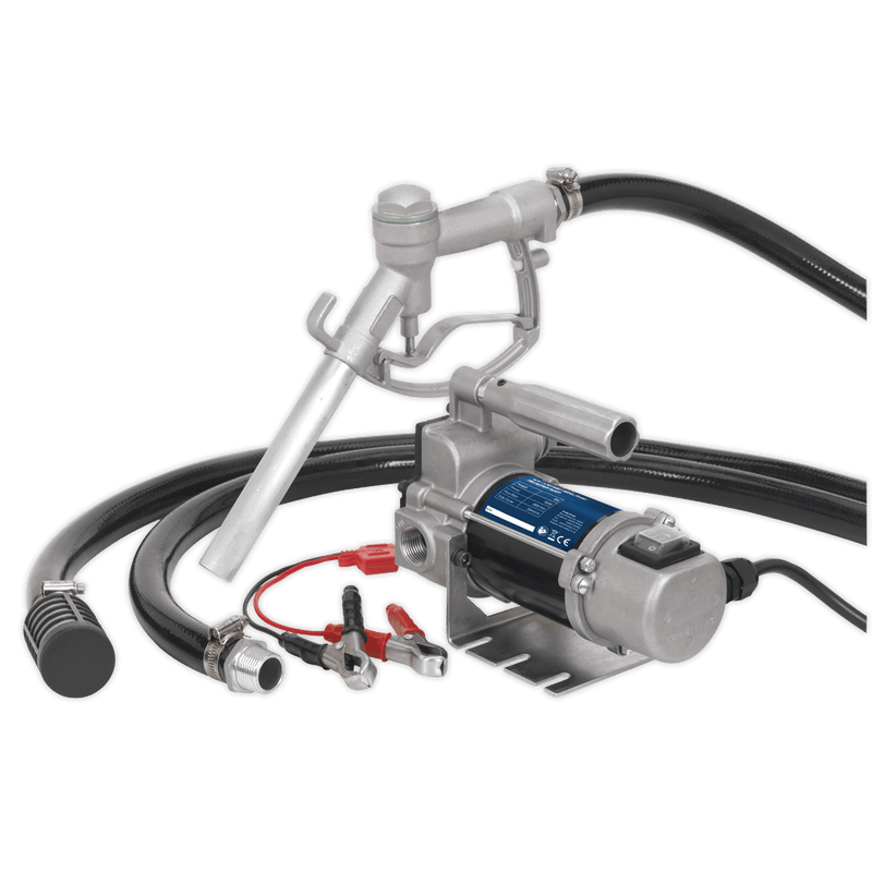 Sealey TP96 Diesel/Fluid Transfer Pump Portable 12V - TP96 - Sealey Tools UK - Trade Counter Direct