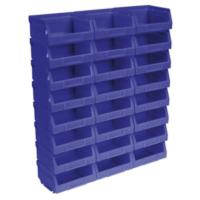 Sealey TPS124B Plastic Storage Bin 105 x 85 x 55mm - Blue Pack of 24 - TPS124B - Sealey Tools UK - Trade Counter Direct