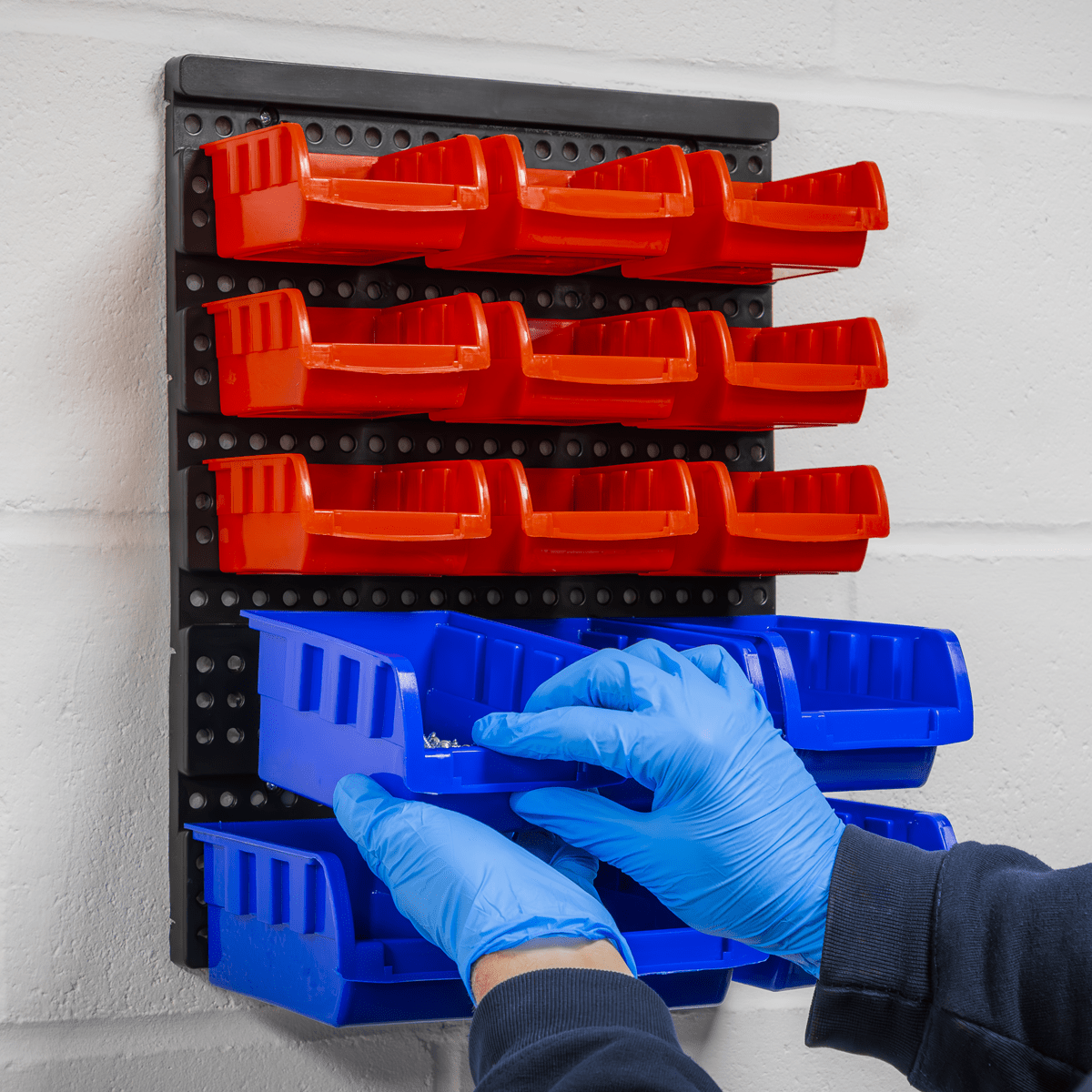 Sealey TPS1569WM Wall Mounting Bin Storage System with 15 Bins - TPS1569WM - Sealey Tools UK - Trade Counter Direct