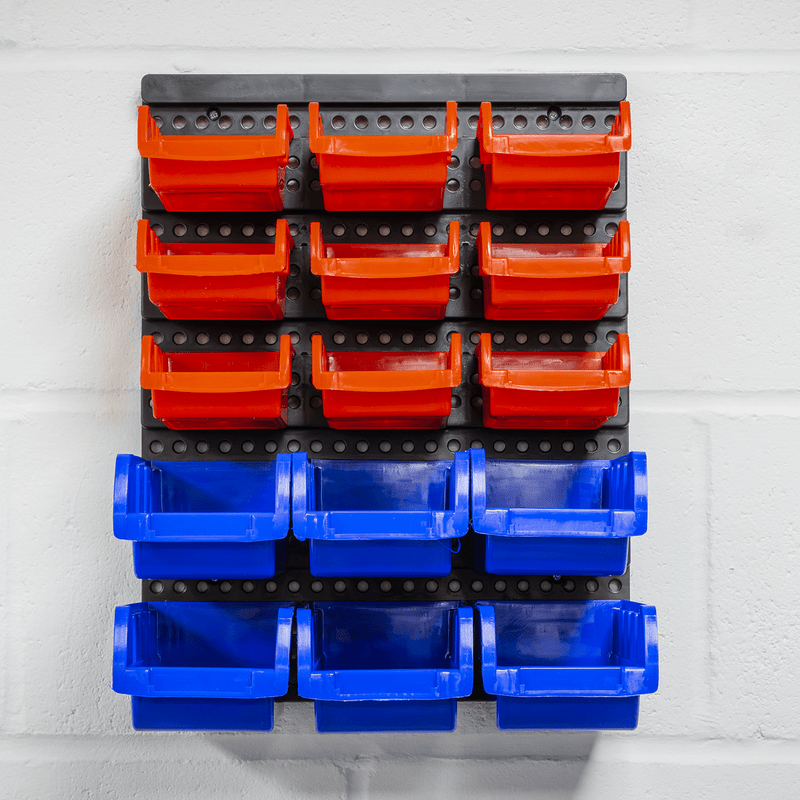 Sealey TPS1569WM Wall Mounting Bin Storage System with 15 Bins - TPS1569WM - Sealey Tools UK - Trade Counter Direct