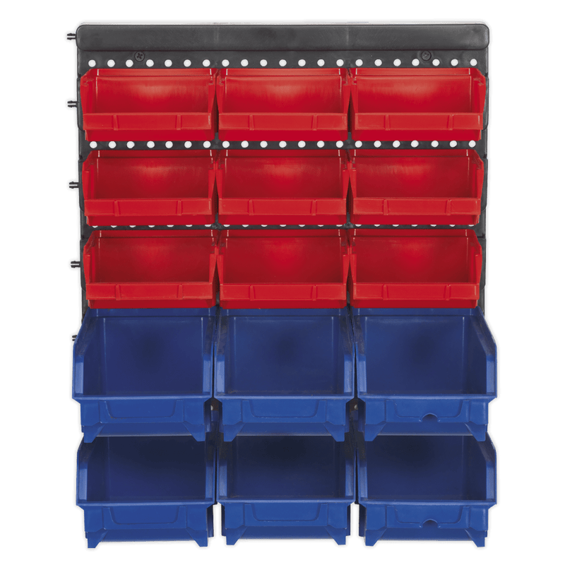 Sealey TPS1569WM Wall Mounting Bin Storage System with 15 Bins - TPS1569WM - Sealey Tools UK - Trade Counter Direct