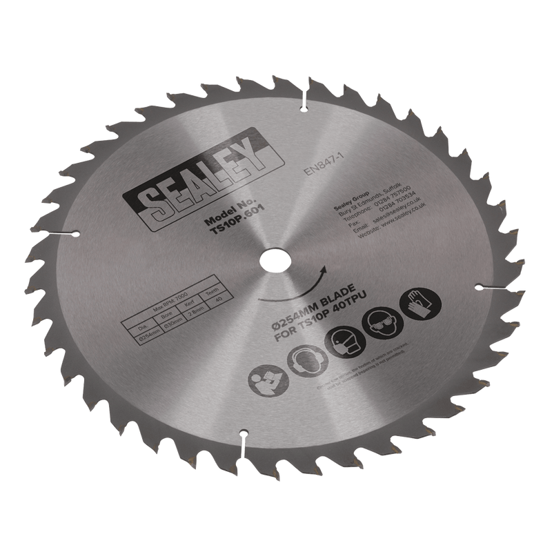 Sealey TS10P.601 254mm Blade for TS10P 40tpu - TS10P.601 - Sealey Tools UK - Trade Counter Direct