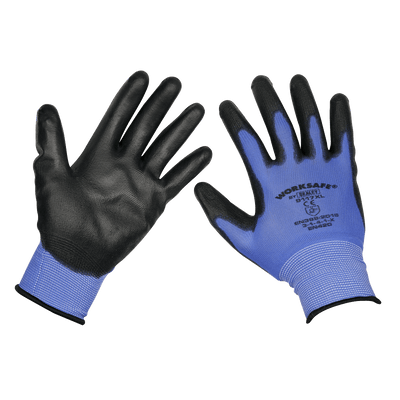 Sealey TSP117XL/6 Worksafe® Lightweight Precision Grip Gloves, X-Large - Pack of 6 Pairs - TSP117XL/6 - Sealey Tools UK - Trade Counter Direct
