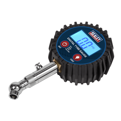 Sealey TST001 Digital Tyre Pressure Gauge with Swivel Head & Quick Release - TST001 - Sealey Tools UK - Trade Counter Direct