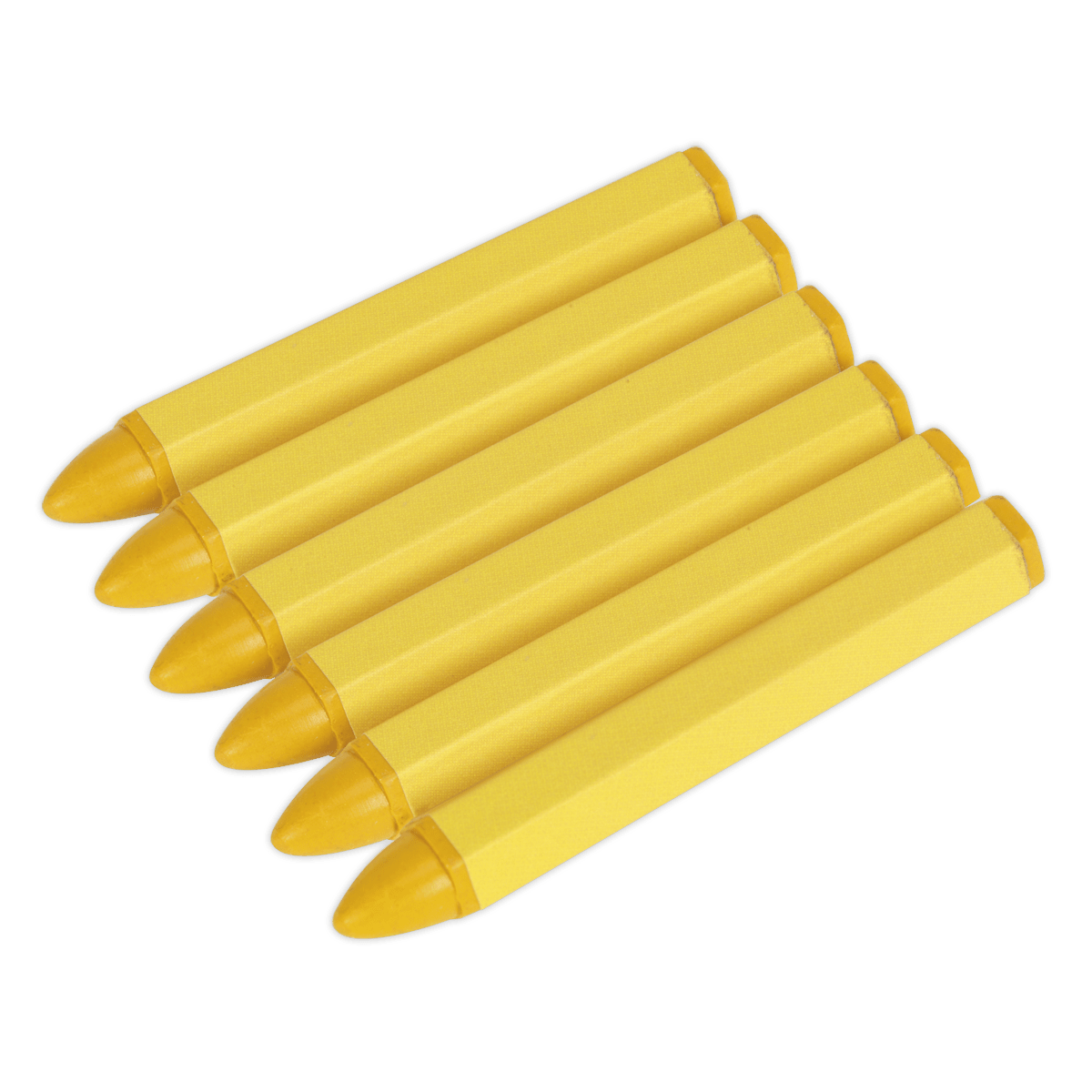 Sealey TST14 Yellow Tyre Marking Crayon - Pack of 6 - TST14 - Sealey Tools UK - Trade Counter Direct
