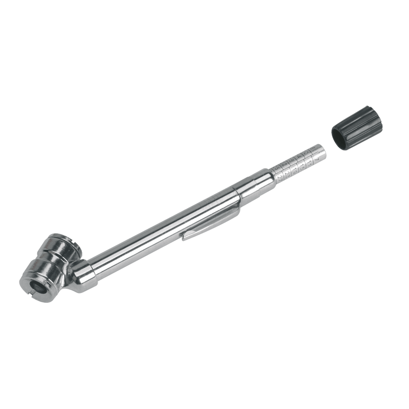 Sealey TSTPG8 Universal Deluxe Tyre Pressure Gauge with Pocket - Clip 6 - 50psi - TSTPG8 - Sealey Tools UK - Trade Counter Direct