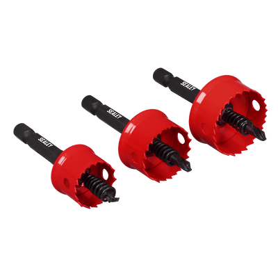 Sealey TWHS3 Thin Wall Hole Saw Set 3pc - TWHS3 - Sealey Tools UK - Trade Counter Direct
