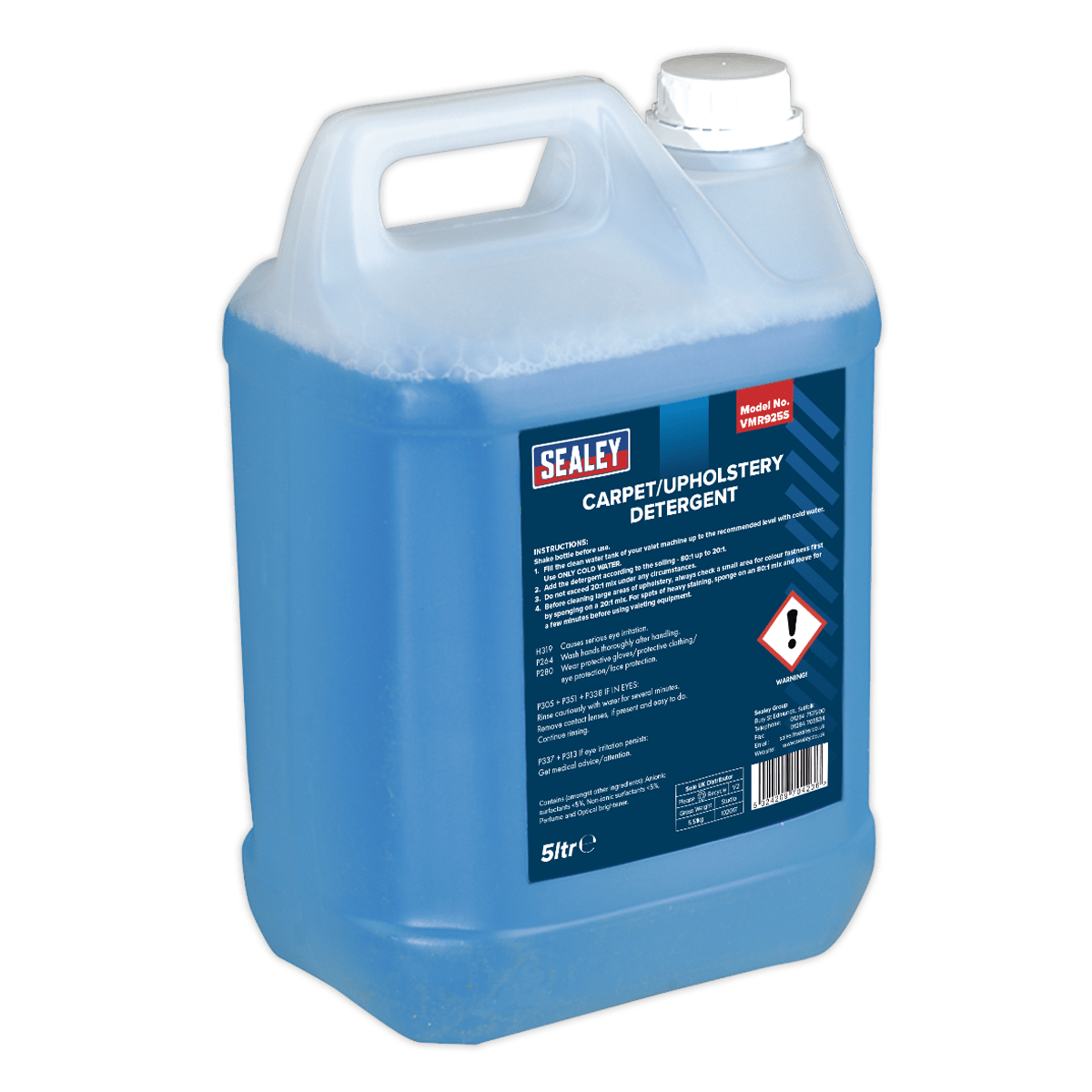 Sealey VMR925S Carpet/Upholstery Detergent 5L - VMR925S - Sealey Tools UK - Trade Counter Direct