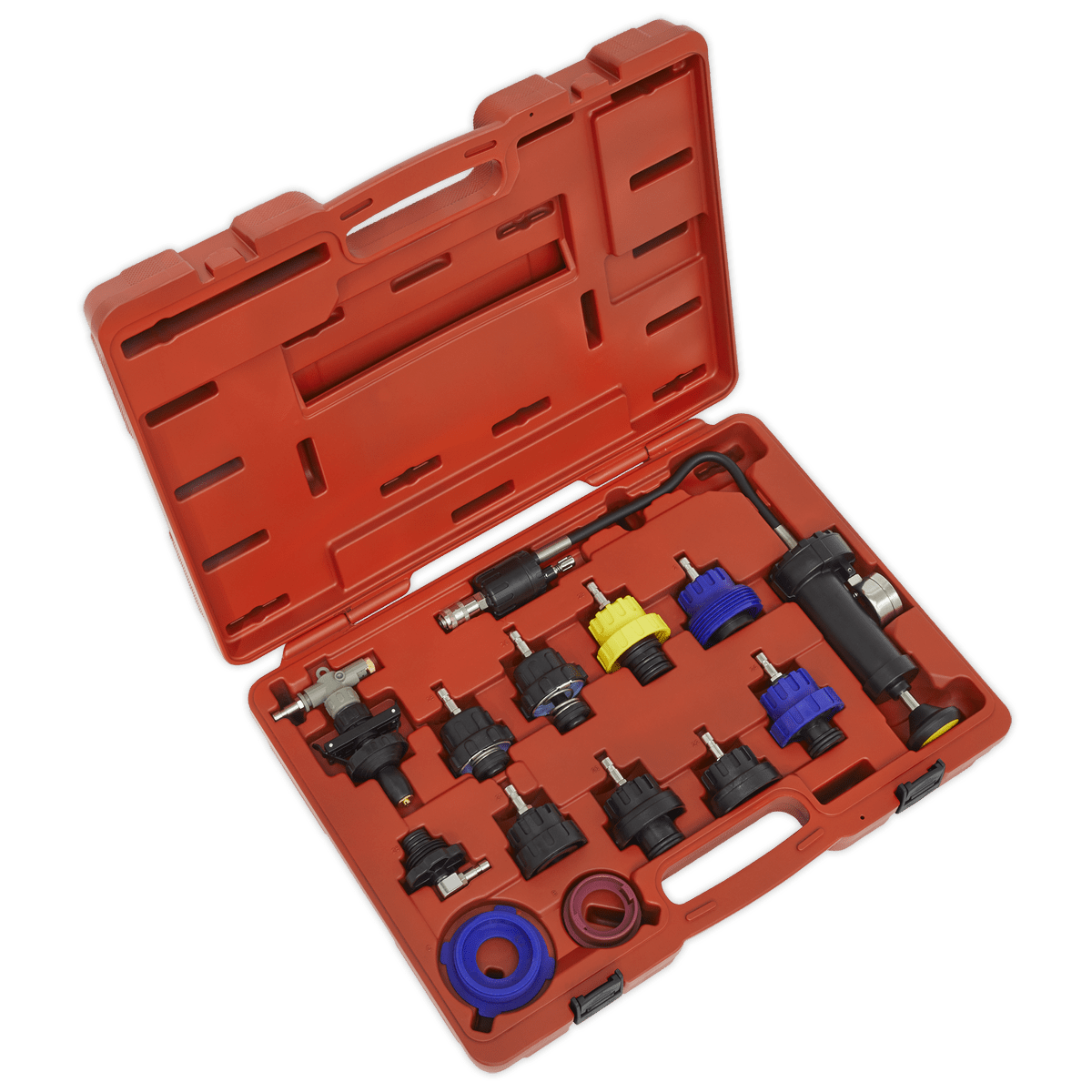 Sealey VS0014 Cooling System Pressure Test Kit 13pc - VS0014 - Sealey Tools UK - Trade Counter Direct
