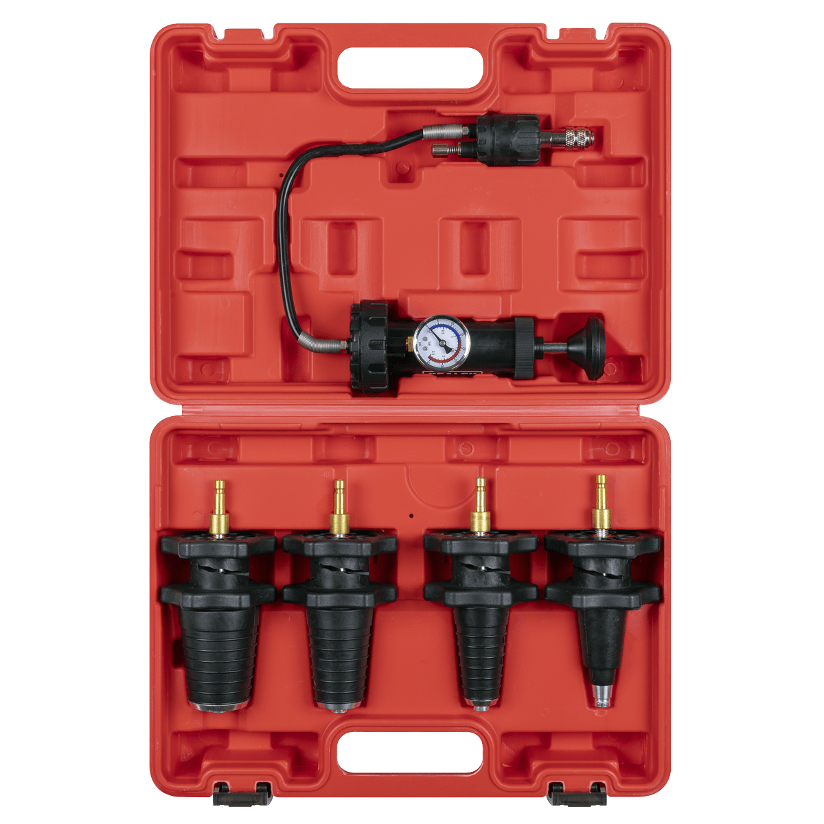 Sealey VS0033 Cooling System Pressure Test Kit 5pc - VS0033 - Sealey Tools UK - Trade Counter Direct