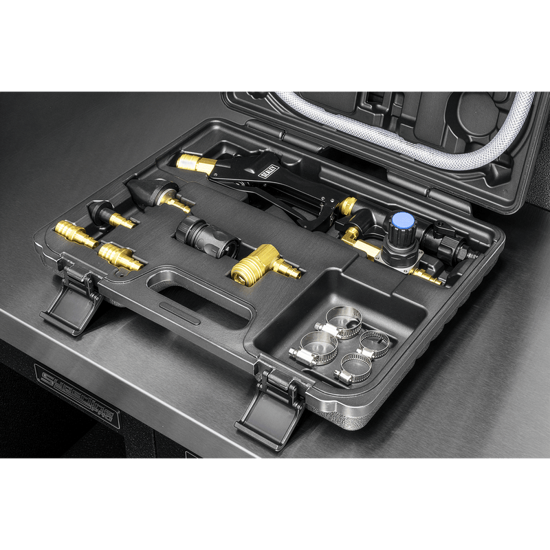 Sealey VS0055 Pulsating Cooling System Flush Tool Set - VS0055 - Sealey Tools UK - Trade Counter Direct