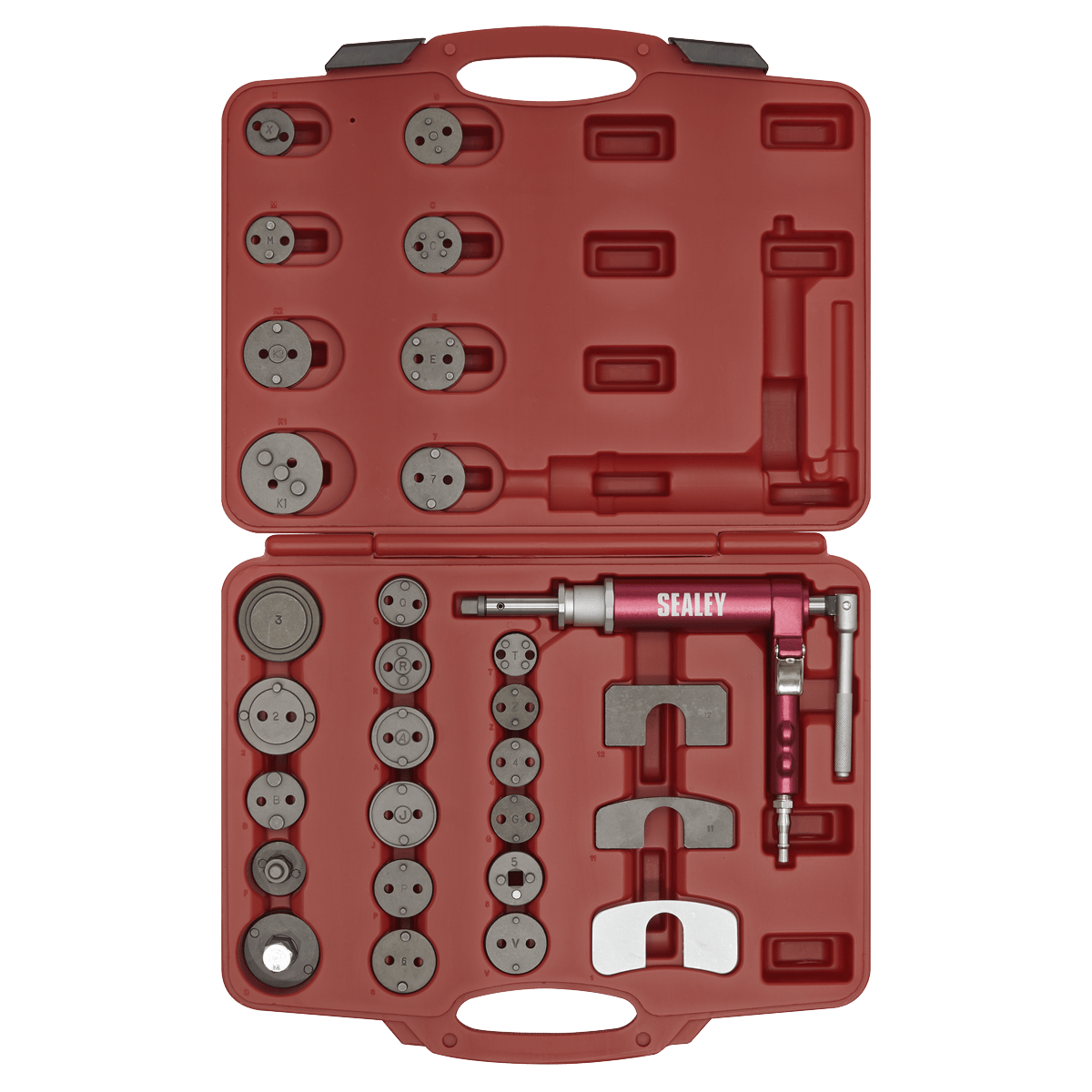 Sealey VS0286 Air Operated Brake Piston Wind-Back Tool Kit 29pc - VS0286 - Sealey Tools UK - Trade Counter Direct