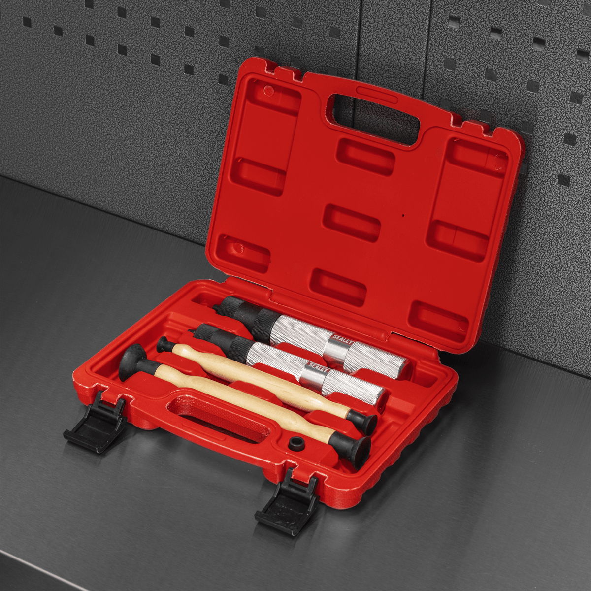 Sealey VS1543 Valve Collet Remover/Installer Lapping Set 5pc - VS1543 - Sealey Tools UK - Trade Counter Direct